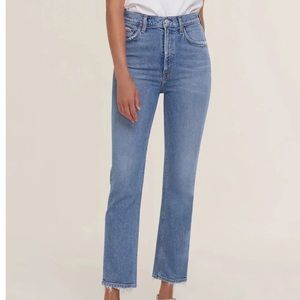 AGOLDE - Wilder Jean Mid Rise Comfort Straight in Cascadia size 28 EUC